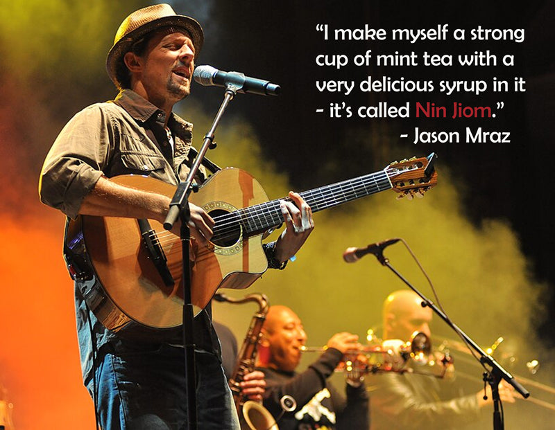 Grammy winner Jason Mraz warms up with Nin Jiom